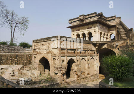 Vista interna di Fort Jhansi Jhansi (ka Kila) fortezza, Jhansi, Uttar Pradesh, India Foto Stock