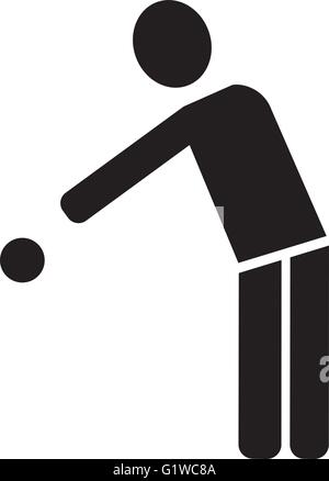 Pittogramma di bocce Illustrazione Vettoriale