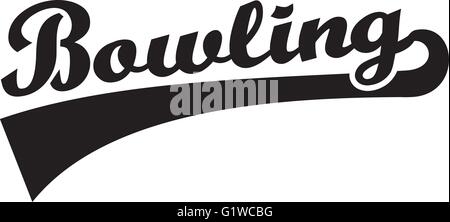 Parola di bowling Illustrazione Vettoriale
