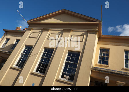 Presteigne Galles il giudice di alloggio edificio ex Shire Hall per Radnorshire aperto nel 1829 Foto Stock