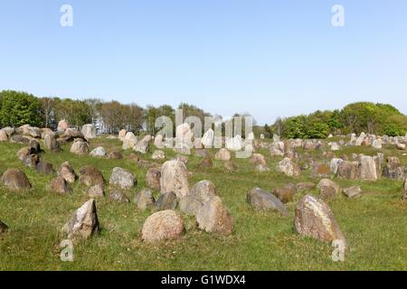 Lindholm Hoje viking sito sepolcrale in Danimarca Foto Stock