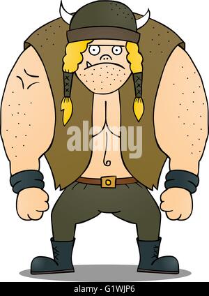 Viking grasso Illustrazione Vettoriale