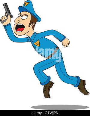 La polizia-messo le mani su Illustrazione Vettoriale