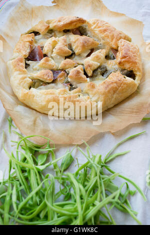 Farcite torta salata Foto Stock