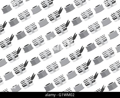 Sushi sfondo senza giunture Illustrazione Vettoriale
