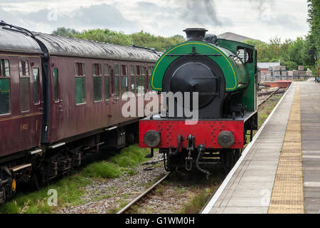 Ferrovie del patrimonio. Ex BCN classe austerità locomotiva a vapore a Nottingham Transport Heritage Centre, Wolverhampton, Nottinghamshire, England, Regno Unito Foto Stock