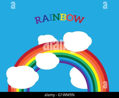 Rainbow Icona Creative Design Vettoriali Illustrazione Vettoriale