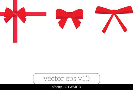 Serie di centine rosso vettore Illustrazione Vettoriale