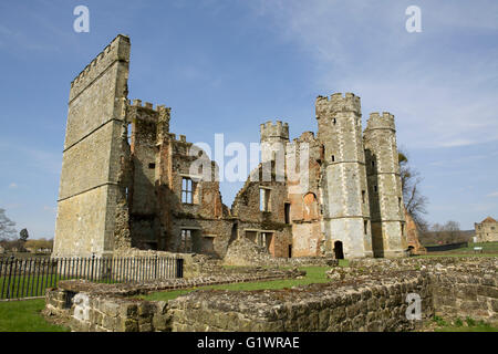 Vista delle rovine nel parco Cowdry Midhurst West Sussex. Foto Stock