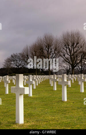 Guerra americana cimitero vicino Margraten nella provincia olandese del Limburgo Foto Stock