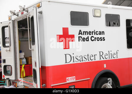 La Croce Rossa americana, Disaster Relief veicolo, STATI UNITI D'AMERICA Foto Stock