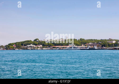 Vista del Palazzo Topkapi a Istanbul Foto Stock