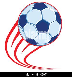 Pallone da calcio poster Illustrazione Vettoriale