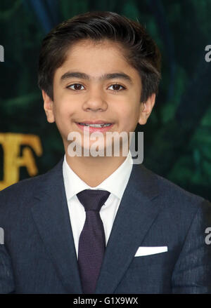 Aprile 11, 2016 - Neel Sethi frequentando il Libro della Giungla Premiere europeo al BFI Imax a Londra, Regno Unito. Foto Stock