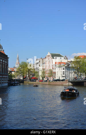 I canali di Amsterdam, Olanda Foto Stock