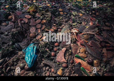 Dump di sporco e garbage Foto Stock