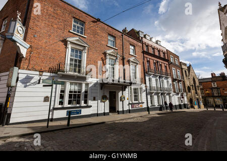 White Hart Hotel, Bailgate, Lincoln, Lincolnshire, England, Regno Unito Foto Stock