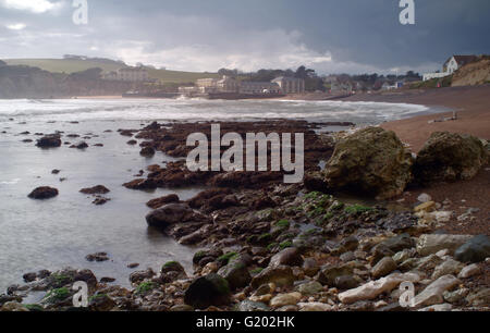 La baia di acqua dolce - Isola di Wight Foto Stock