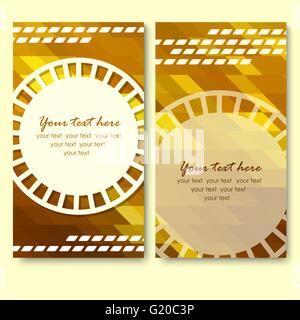 Vettore abstract creative business cards modello impostato Illustrazione Vettoriale