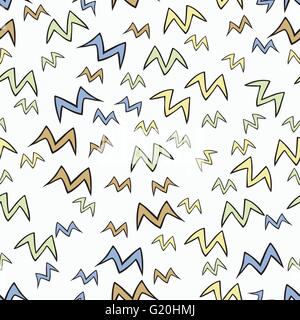 Primavera gli uccelli seamless pattern. Illustrazione Vettoriale