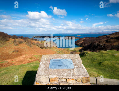 Punto di vista nella Drumbeg, Assynt Sutherland Scotland Regno Unito Foto Stock