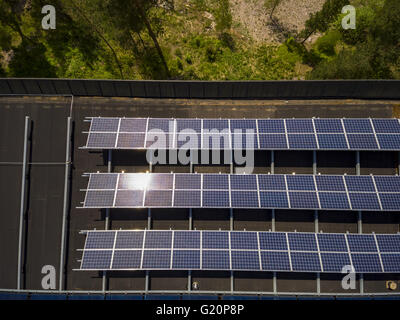 Il finlandese centro natura, pannello solare Foto Stock