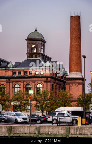 Eastern Avenue stazione di pompaggio, Baltimore Opere Pubbliche Museum, il Porto Interno di Baltimore, MD Foto Stock