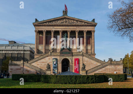 Alte Nationalgalerie museo sul Museumsinsel (Isola dei Musei) Edificio neoclassico 1876 Friedrich August architetto Stüler, Berlino Foto Stock