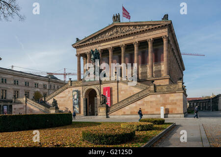 Alte Nationalgalerie museo sul Museumsinsel (Isola dei Musei) Edificio neoclassico 1876 Friedrich August architetto Stüler, Berlino Foto Stock