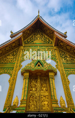 Tempio buddista Haw Pha Bang presso il Royal Palace, distretto storico, a Luang Prabang, Louangphabang, Laos Foto Stock