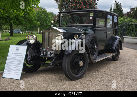 1929 Rolls Royce modello 20 di proprietà di Copped Hall fiducia visto in South Woodford, Londra, Inghilterra Foto Stock