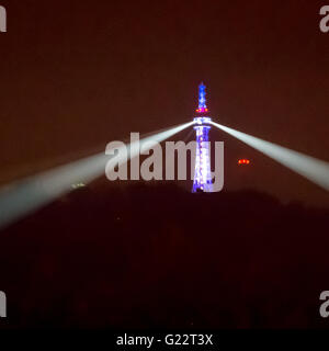 Petřín Lookout Tower, Praga, Repubblica Ceca Foto Stock