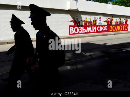 Mosca, Federazione russa. 08 Maggio, 2016. Un atmosfera durante i Campionati Mondiali di hockey su ghiaccio a Mosca, in Russia, nel maggio 6-22, 2016. © Roman Vondrous/CTK foto/Alamy Live News Foto Stock