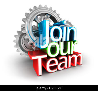 Unisciti al nostro Team testo, 3d Concept Foto Stock