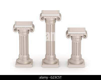 Antico in stile dorico colonna - dettagli architettonici Foto Stock