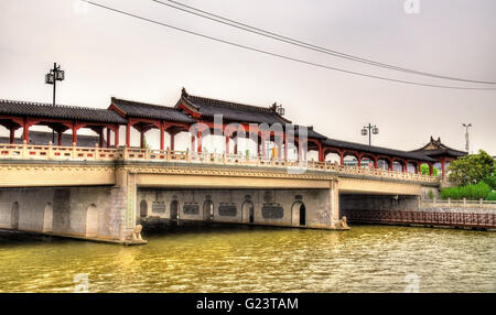 Lo stile tradizionale ponte di Suzhou Foto Stock