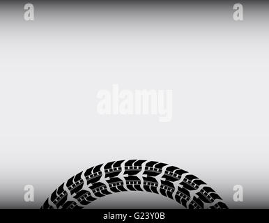 Pneumatico via sfondo Foto Stock