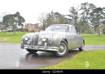 Mk 2 Jaguar a Chateau Impney, DROITWICH, WORCESTERSHIRE Foto Stock