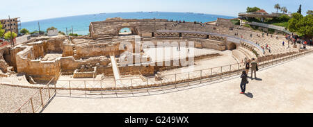 Anfiteatro romano, Tarragona Catalogna Foto Stock