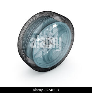 Filo ruota modello. Il mio design. Foto Stock