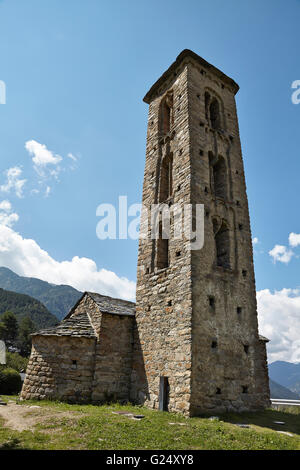 Chiesa di Sant Miquel. Engolasters. Escaldes-Engordany. Andorra. Foto Stock