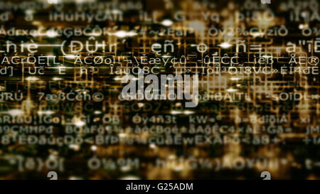 La tecnologia avveniristica 10907 dello schermo Foto Stock