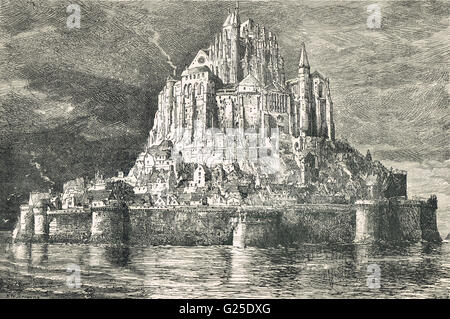 Mont Saint Michel, Marvel, Francia Foto Stock