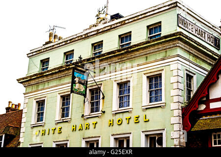 Lewes White Hart Hotel, culla della Rivoluzione Americana Foto Stock