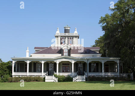 Joseph Jefferson Mansion costruita nel 1870, Rip Van Winkle Gardens sull isola di Jefferson Foto Stock