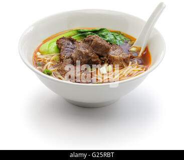 Carni bovine la zuppa di noodle cinesi cucina taiwanese Foto Stock