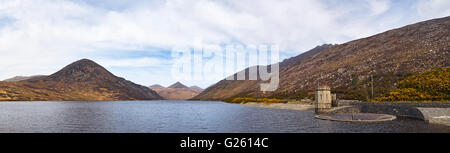 La Valle silenziosa serbatoio nella Mourne Mountains contea di Down Irlanda del Nord gestito da Irlanda del Nord acqua Foto Stock