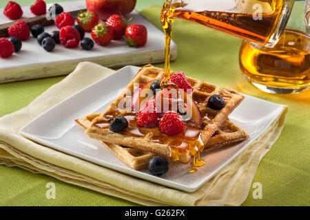 Frumento waffles gratis Foto Stock