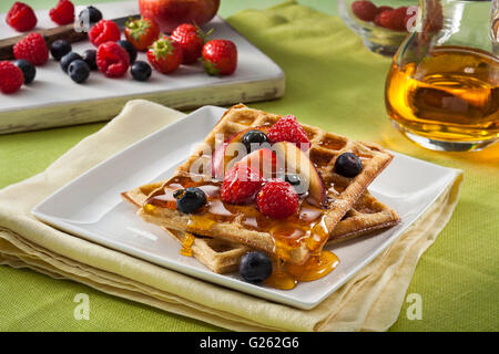 Frumento waffles gratis Foto Stock