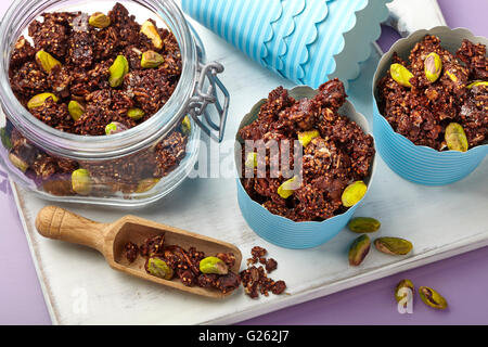 Coca granola chai Foto Stock